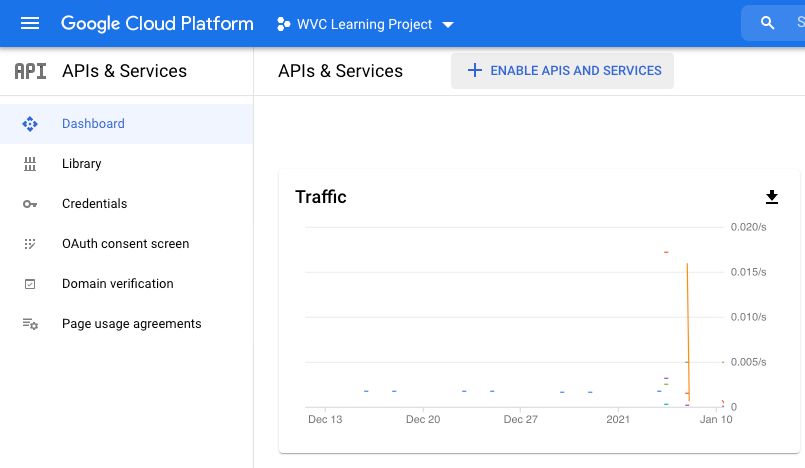 GCP Enable APIs and Services